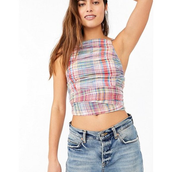 Free People Tops - Free People Wool Real Love Plaid Tank Top New XS & S